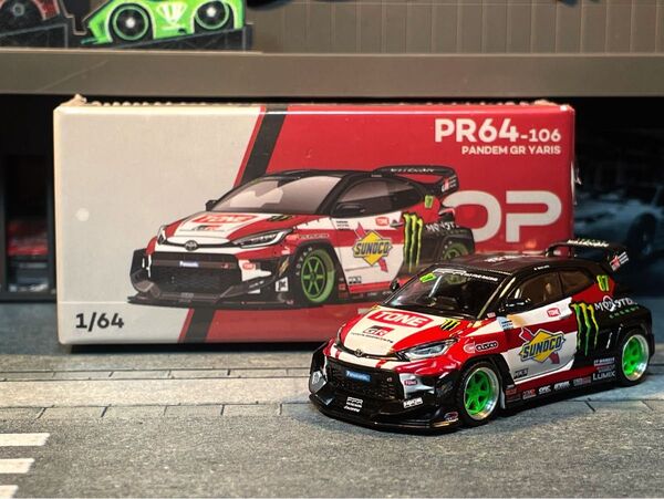 ポップレース 1/64 パンデム GR ヤリス 斎藤太吾 POP RACE