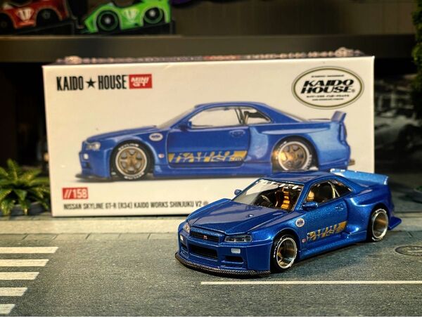 街道ハウス 1/64 日産 スカイライン GT-R V2 エアロ 新宿 KAIDO☆HOUSE