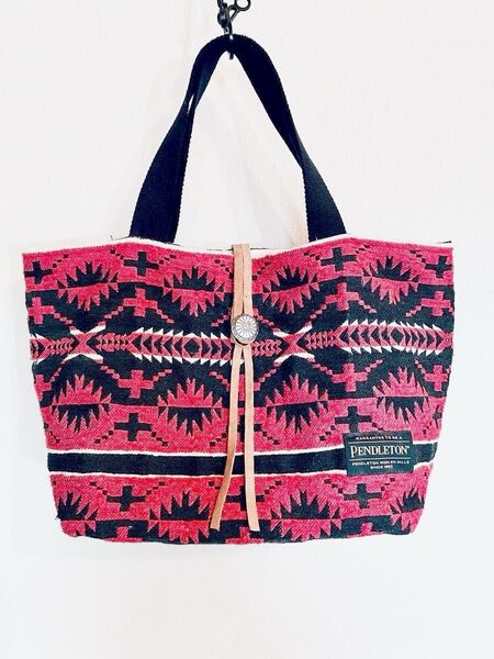 PENDLETON ペンドルトン トートバッグ ネイティブ柄 スパイダーロック柄 コンチョ