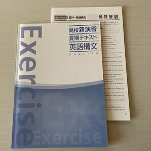高校新演習テキスト 英語構文 塾専用教材 大学入試