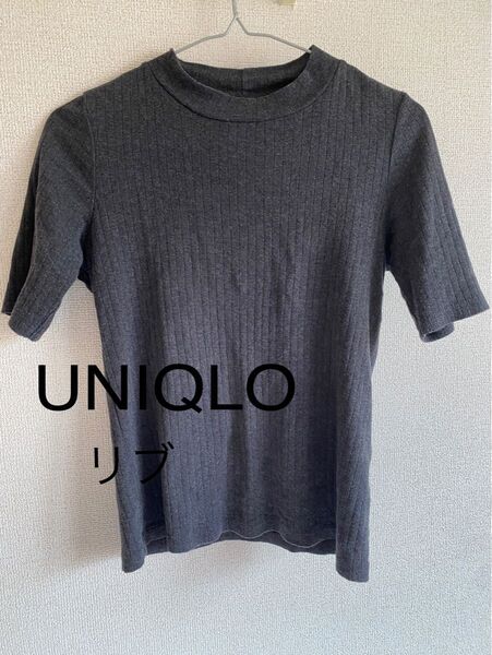 UNIQLO ユニクロ リブ Tシャツ 半袖