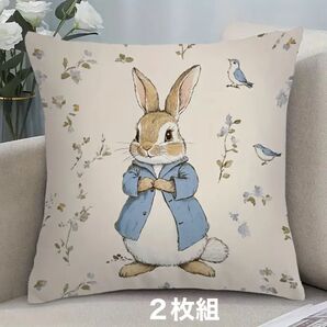 2枚セット クッションカバー ピーターラビット