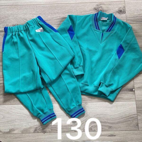 カンコー KANKO 130 長袖 パンツ ジャージ 上下セット 緑 グリーン