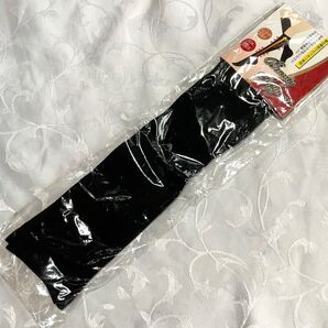 未使用 靴下 着圧ソックス 黒 ブラック 22 23 24cm 膝下 ハイソックス