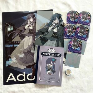 ①Ado×くら寿司コラボ クリアポスター クリアファイル マスキングテープ シール コースター ノート