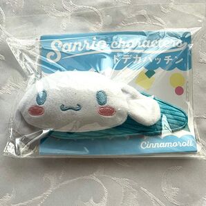 未使用 サンリオ シナモロール ドデカパッチン マスコット付き髪留め ブルー 水色