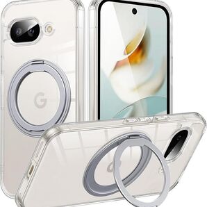 【未使用】Pixel 9a 用 ケース Magsafe対応 Google ピクセル9a カバー 360°回転スタンド Uovon