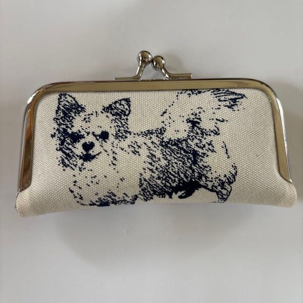 チワワ がま口印鑑ケース ハンドメイド コインケース犬 大きめ 小物入れにも!