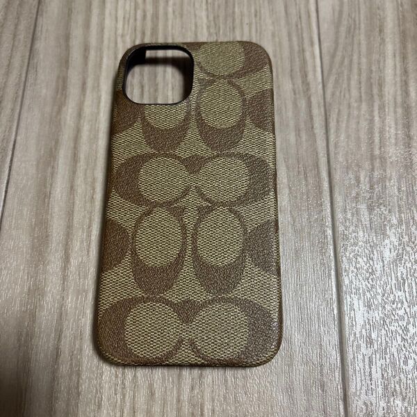 COACH iPhone15ケース ベージュ