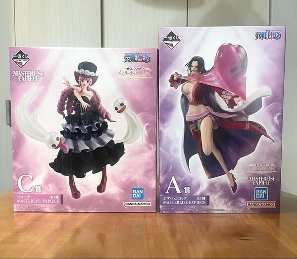 一番くじ ワンピース メモリーオッヒロインズ MASTERLISE EXPIECE A賞 ハンコック C賞 ペローナ 2体セット