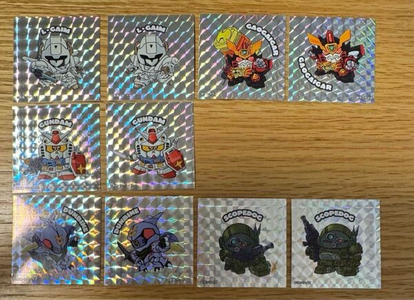 バラ売り対応可サンライズワールド ホログラムステッカー コンプリート10枚新品