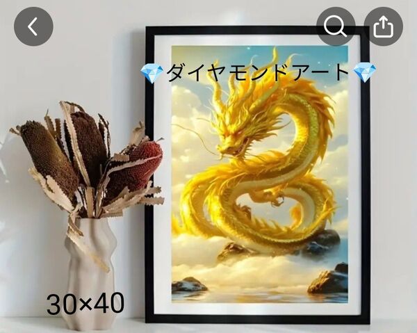 ★値下げ!人気商品縁起龍★ダイヤモンドアート30×40