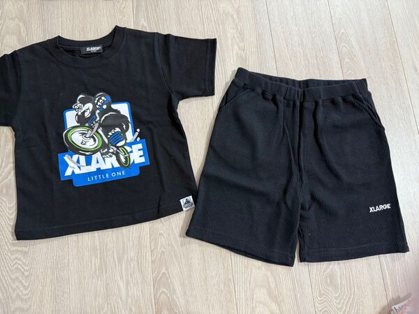 XLARGE バイシクルデザイン Tシャツ110cmとショートパンツ120cm