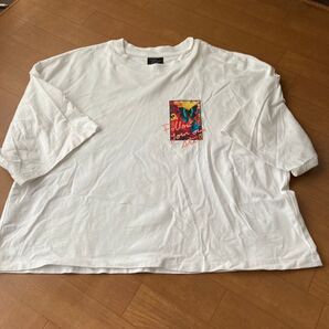 蜷川実花 ジーユー GU 白Tシャツ プリント Sサイズ