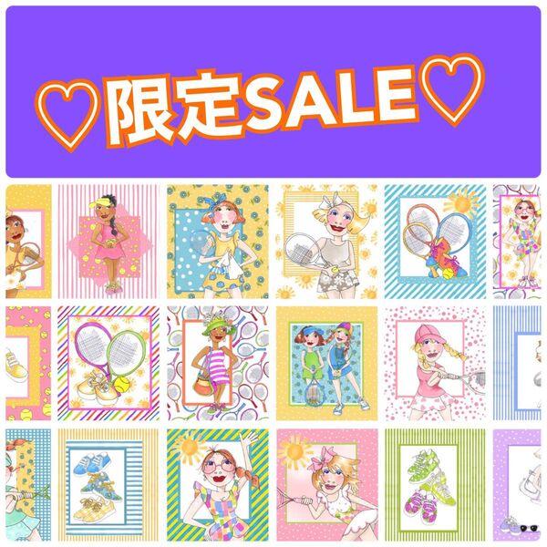 ロラライハリス生地SALETennis Love Panel