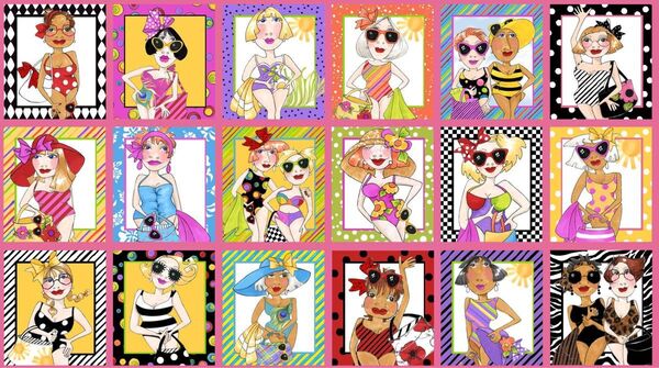 ロラライハリス生地 Beauty Beach Panel