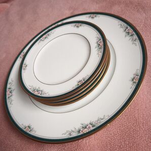 NORITAKE ノリタケ 4111 LANDON ラドン 5枚 花柄 金彩 皿 プレート