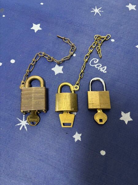 US南京錠Master Lock 南京錠 3個セット まとめ売り