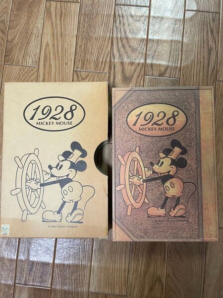 ミッキーマウス ブック型 60年記念 貯金箱 ◆ヴィンテージ コレクション