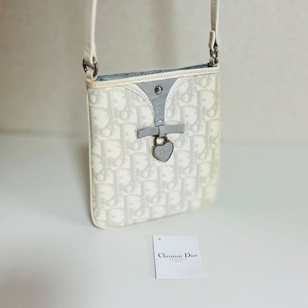 Christian Dior クリスチャンディオール トロッターロゴグラムショルダーバッグ