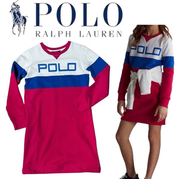 POLO RALPH LAUREN ラルフローレン スエットワンピース 大きめサイズ レディース XLサイズ