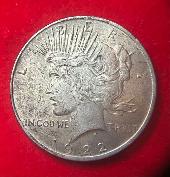 アメリカ LIBERTY リバティコイン 1922年 ピースダラー イーグル 1ドル銀貨 外国銭 硬貨 アンティーク コイン