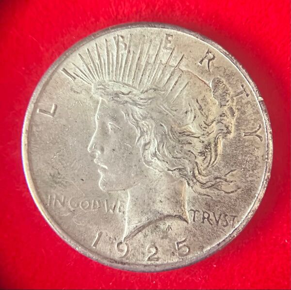 アメリカ LIBERTY リバティコイン 1925年 ピースダラー イーグル 1ドル銀貨 外国銭 硬貨 アンティーク コイン
