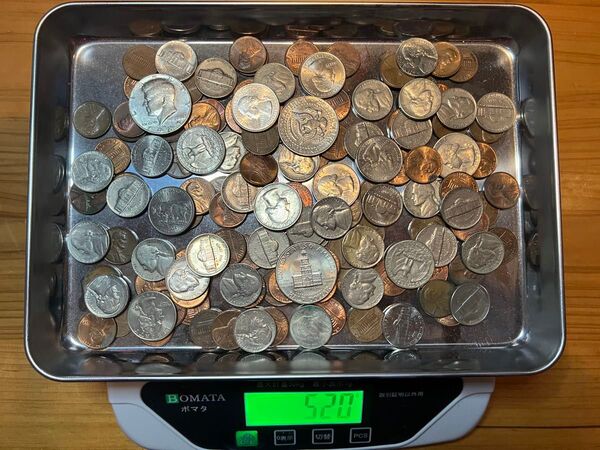 外国コイン 古銭 まとめ 520g アメリカ ドル セント 外国銭 貨幣 硬貨 旅行