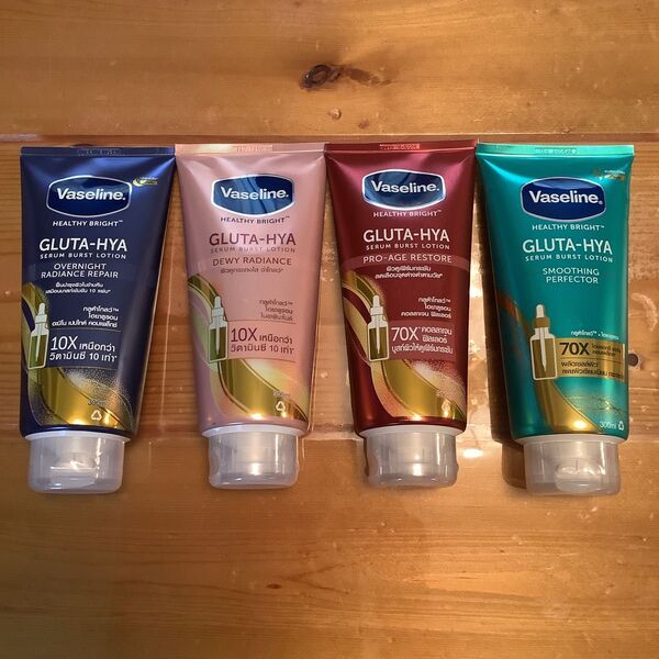 Vaseline Gluta-Hya Serum Burst Lotion 4種類セット
