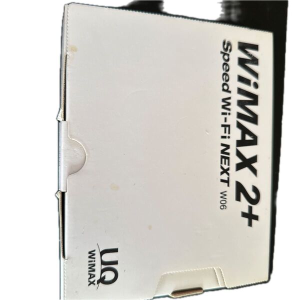 美品 UQ WiMAX 2+ Speed Wi-Fi NEXT W06 モバイルルーター ブラック×ブルー UQ版☆