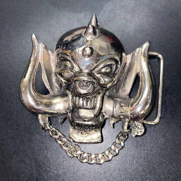 モーターヘッド スカル メタルバックル ベルト ヴィンテージ 金属製 Motorhead
