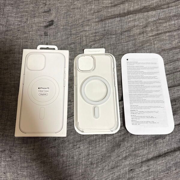 即日発送!最安値!未使用 Apple アップル 純正 iPhone 15 クリアケース 開封のみ!