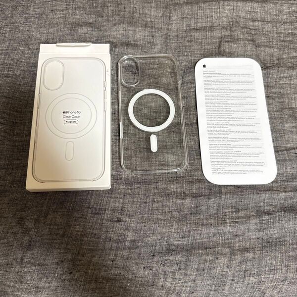 即日発送!最安値!★新品★ Apple アップル 純正 iPhone 16 クリアケース 開封のみ!