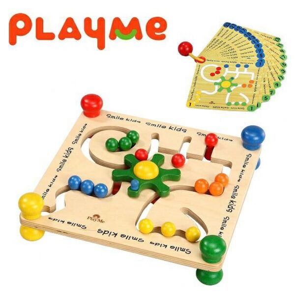 プレイミー PlayMeToys ビーズステアリング 木のおもちゃ 木製玩具 モンテッソーリ 知育玩具