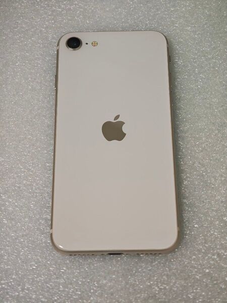 美品 新品 バッテリー 100% Apple iPhone SE 第3世代 SE3 128GB スターライト ホワイト 白