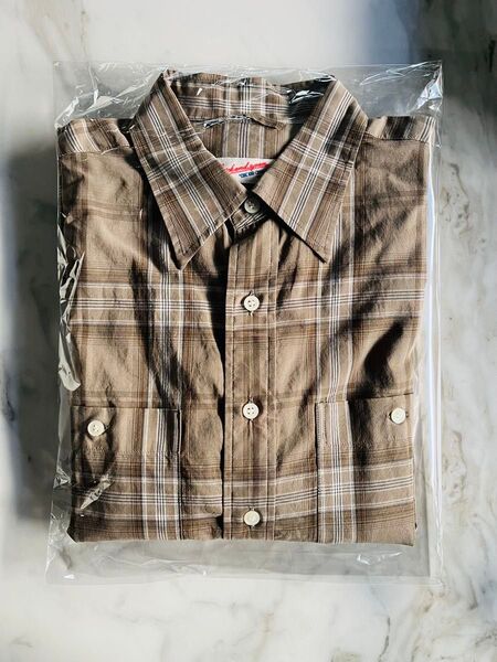 Spick and Span コットンボイルチェックシャツ ベージュベース スピックアンドスパン