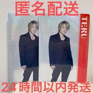 GLAY 30th Anniversary エンタメくじ 見開きラメクリアファイル TERU ×2枚セット