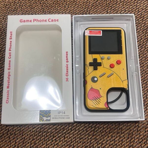 【新品・未使用】ファミコンゲームができるiPhone14ケース iPhone14のみ装着可能。ゲームは12種類からいつも選べます♪