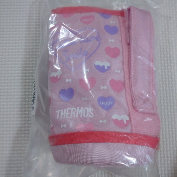 THERMOS 水筒カバー ハート柄 ピンクホワイト FJJ-601WF