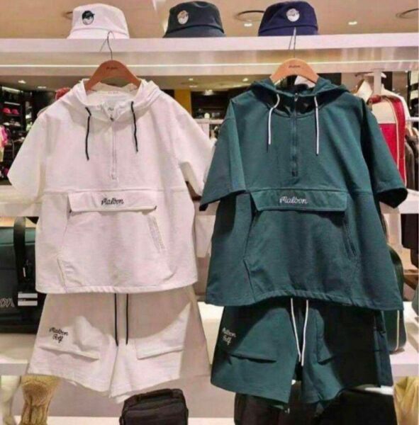 マルボンゴルフ レディース パーカー ショートパンツ セットアップ 2点セット