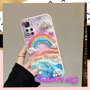 Redmi 12 5G スマホケース レインボー