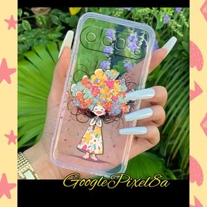 GooglePixel8a クリアケース かわいい