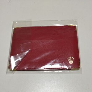 ROLEX カードケース レッド 未使用