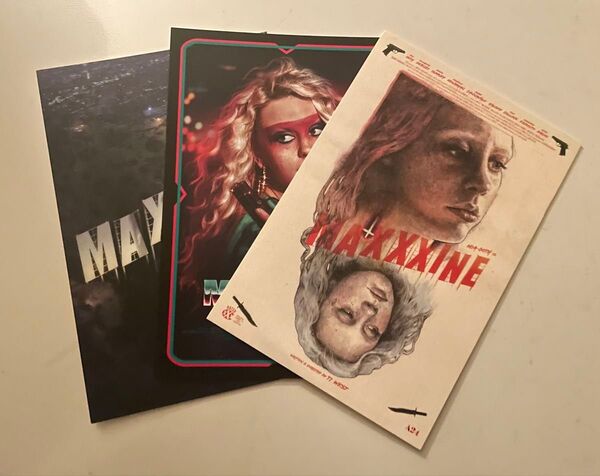 3枚セット! 映画『MaXXXine マキシーン』ミア・ゴス ヒグチユウコ 前売特典 ポストカード 非売品 ホラー