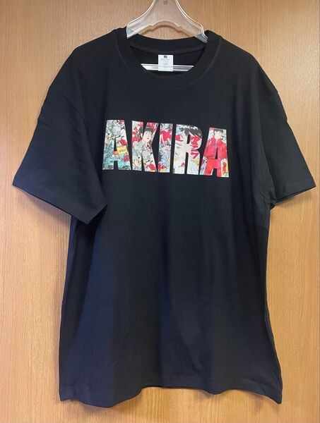 XLサイズ ロゴプリント 2L AKIRA 大友克洋アキラ アニメTシャツ 黒 半袖 Tシャツ Tee 映画T 古着 ビンテージ