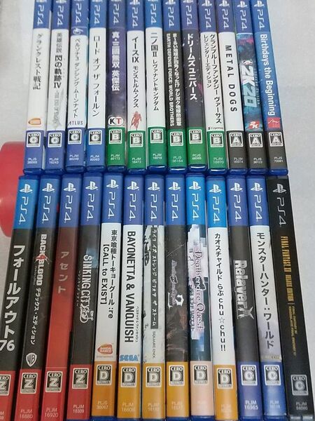 PS4 ソフト 34本 コントローラー2個 デュアルショック4