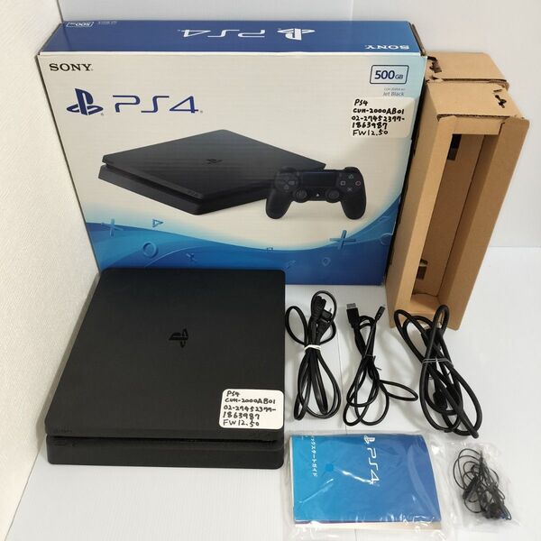 24時間以内発送 中古動作品 PlayStation4 ジェット・ブラック 500GB CUH-2000AB01