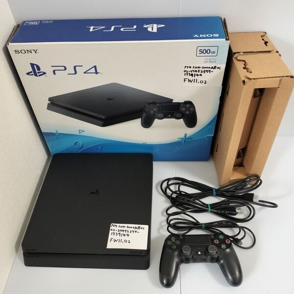 24時間以内発送 中古動作品 PlayStation4 ジェット・ブラック 500GB CUH-2000AB01