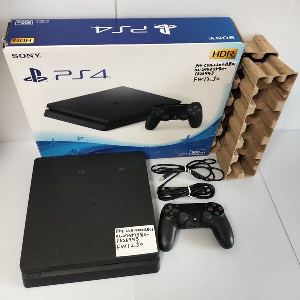 24時間以内発送 中古動作品 PlayStation4 ジェット・ブラック 500GB CUH-2200AB01