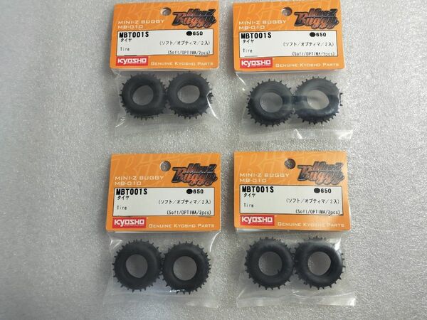 【新品未開封】京商 ミニッツバギー Mini-Z Buggy タイヤ 4点セット 【オプティマ/MBT001S/ソフト】